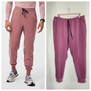 Figs Technical Collection Tansen Jogger Mens 3XL Mauve Medical Scrub Pants